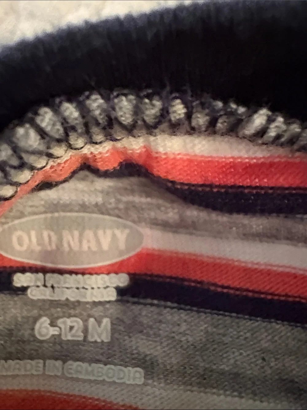 Old Navy Striped Polo Top and Navy Shorts Set